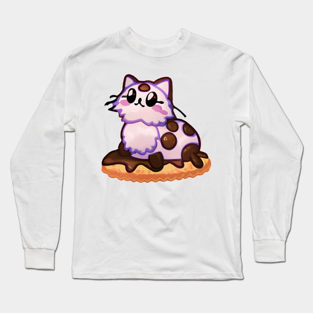 Cookie cat Long Sleeve T-Shirt by Meowsiful